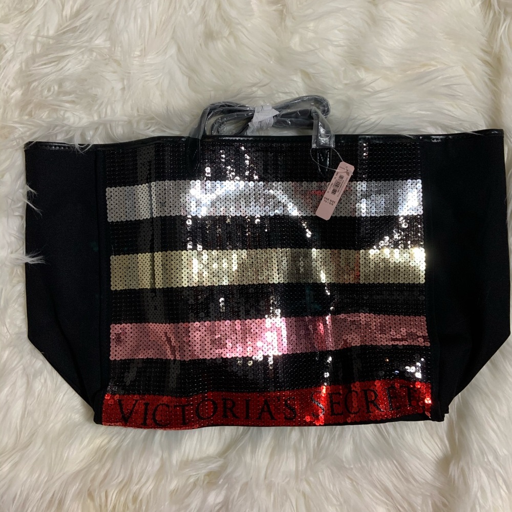 NWT - Large Victoria’s Secret Sequined tote/bag